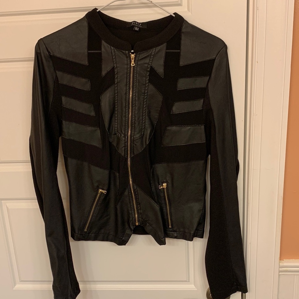 Pleather Black Jacket